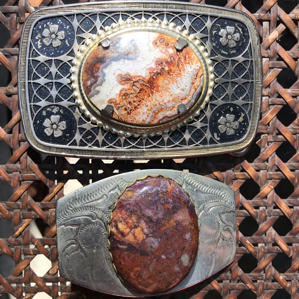 Vintage Pair of Belt Buckles